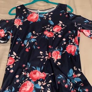 Floral Cold Shoulder